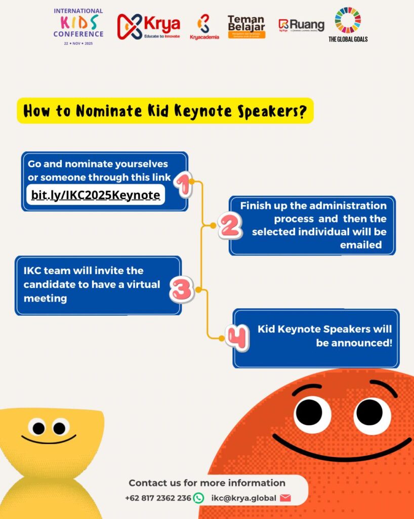 big news for #ikc2025! we’re thrilled to announce that nominations for the “kid keynote speaker (1)